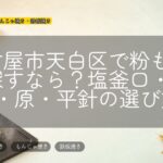 名古屋市天白区で粉ものを探すなら?塩釜口・植田・原・平針の選び方